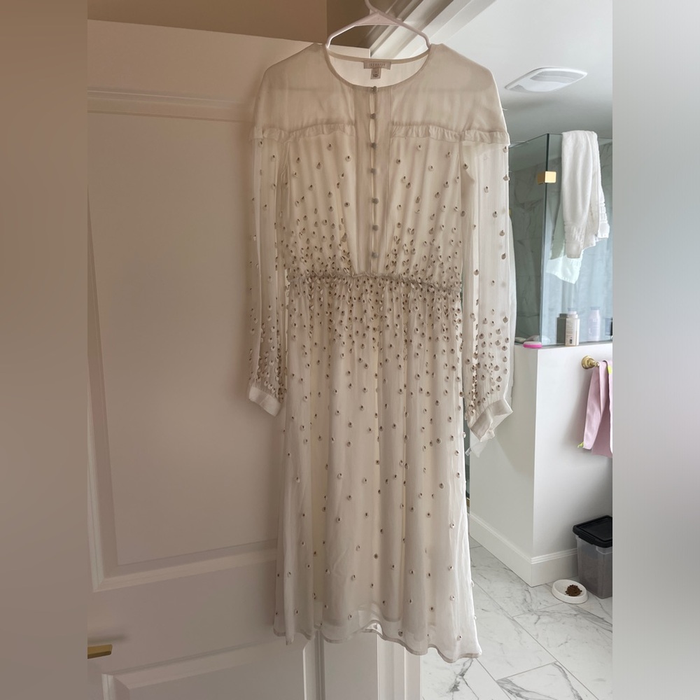 White beaded Intropia Dress
